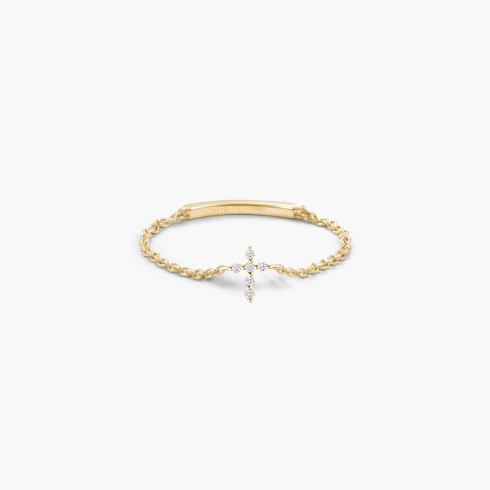 Bague Chaîne Croix Magic Touch