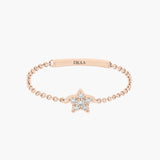 Magic Touch star chain ring