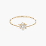 Magic Touch sun chain ring