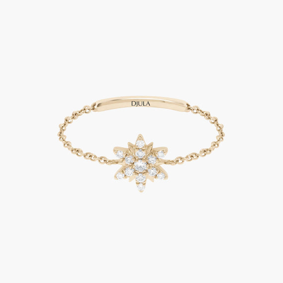 Magic Touch sun chain ring
