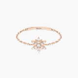Magic Touch sun chain ring