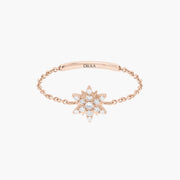 Magic Touch sun chain ring