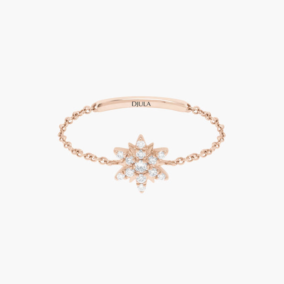 Magic Touch sun chain ring