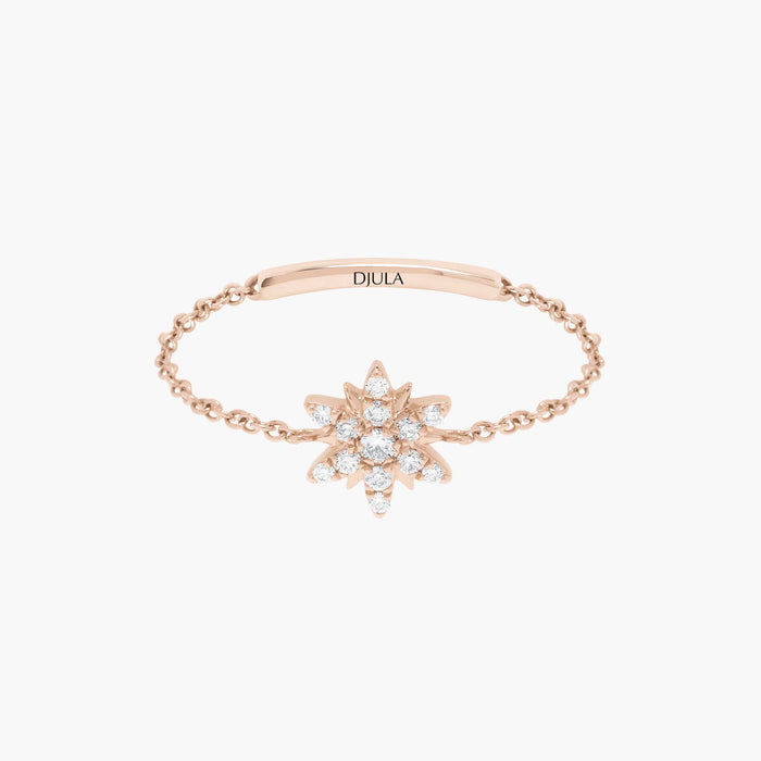 Magic Touch sun chain ring
