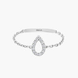 Magic Touch Pear Ring Large Model