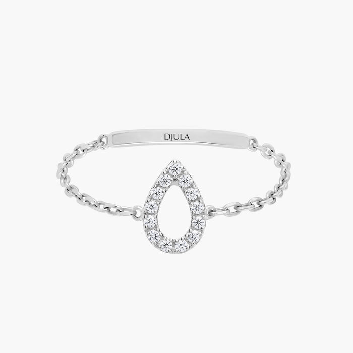 Magic Touch Pear Ring Large Model