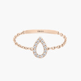 Magic Touch Pear Ring Large Model