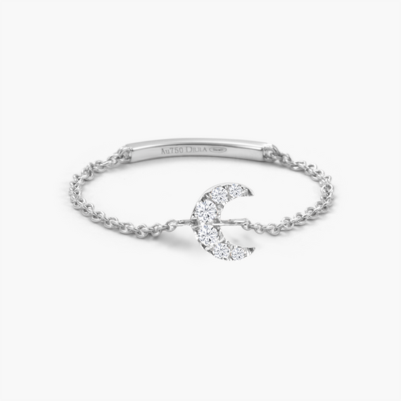 Magic Touch Moon Chain Ring