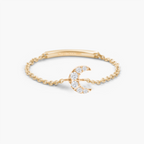 Bague Chaîne Lune Magic Touch