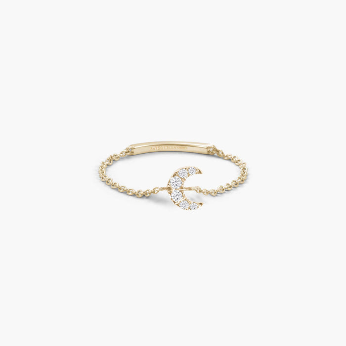 Magic Touch Moon Chain Ring