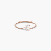 Magic Touch Moon Chain Ring