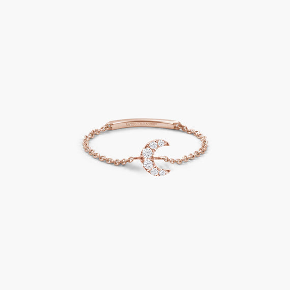 Bague Chaîne Lune Magic Touch