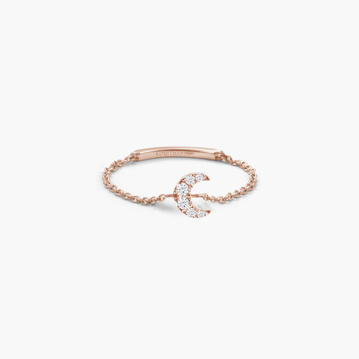 Magic Touch Moon Chain Ring