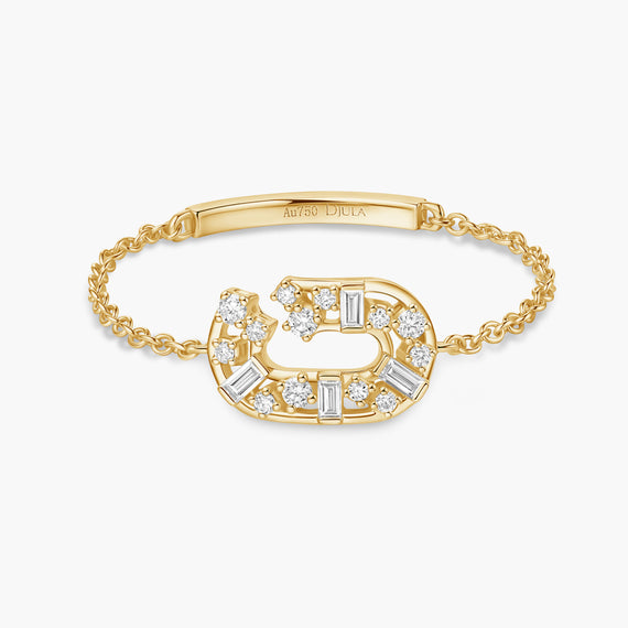 Broken Chain Bague Chaîne