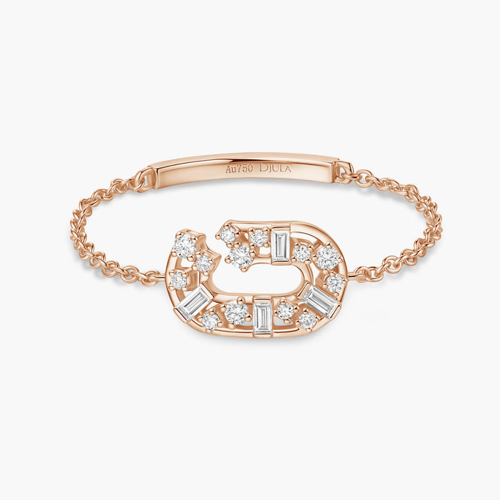 Broken Chain Bague Chaîne