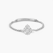 New Magic Touch Pear Chain Ring