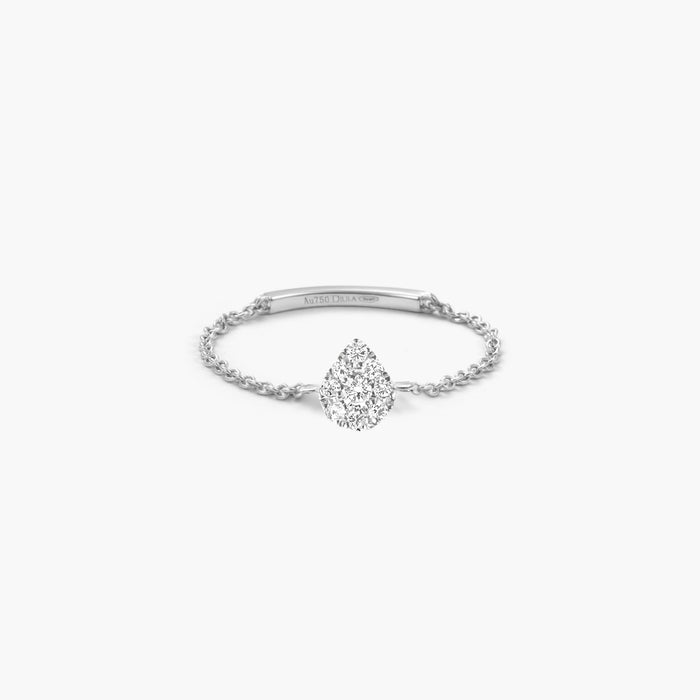 New Magic Touch Pear Chain Ring