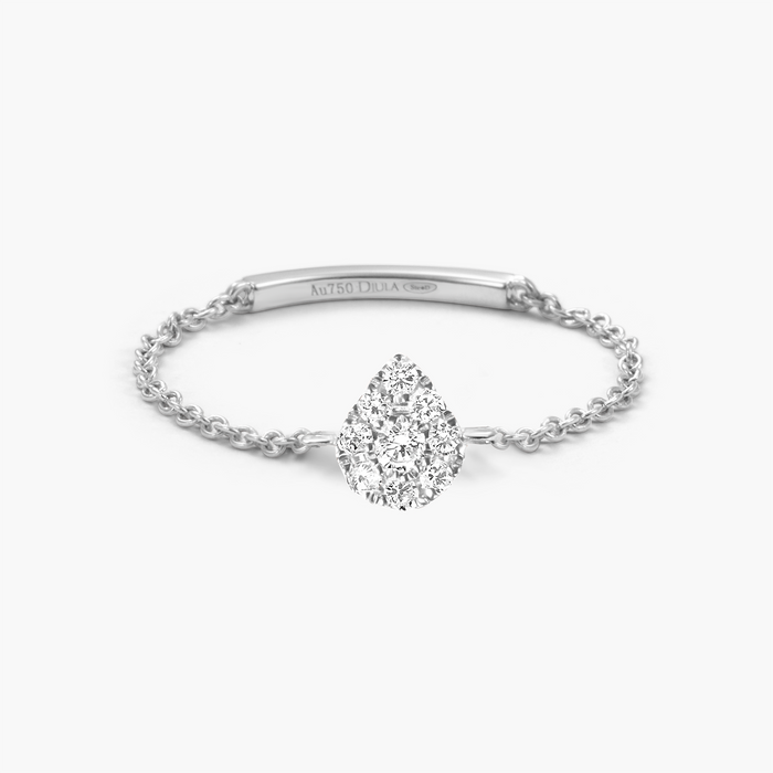 New Magic Touch Pear Chain Ring