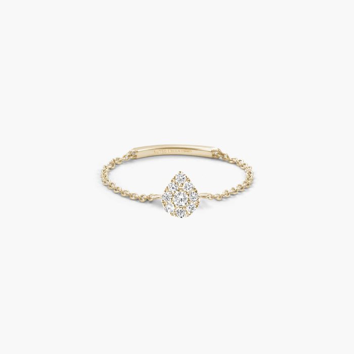New Magic Touch Pear Chain Ring