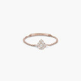 New Magic Touch Pear Chain Ring