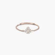 New Magic Touch Pear Chain Ring