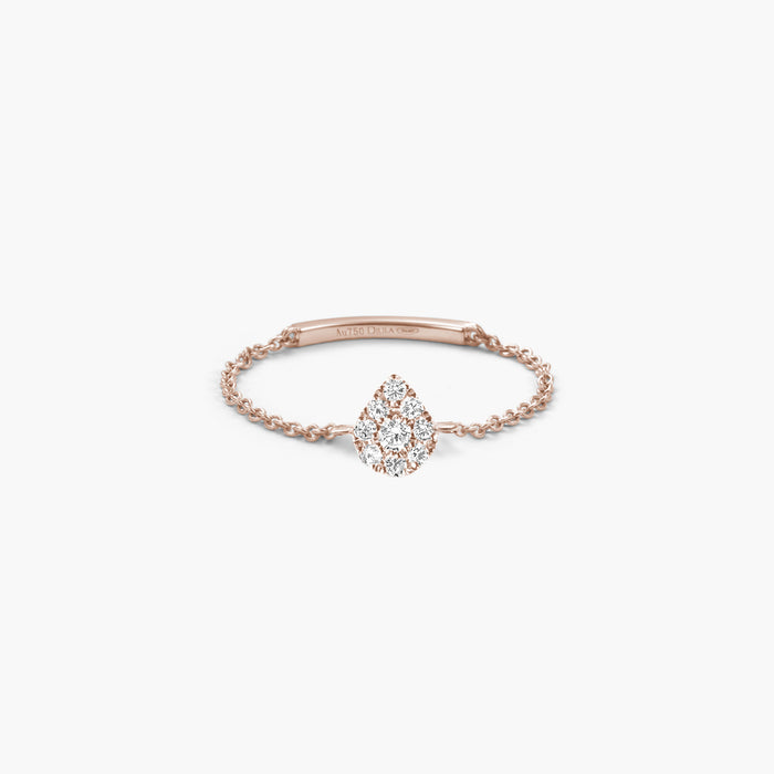 New Magic Touch Pear Chain Ring
