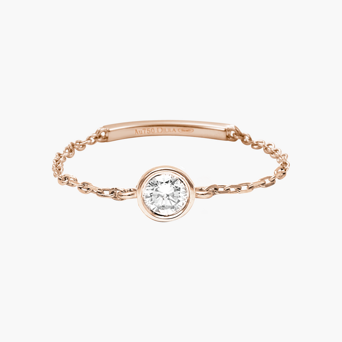 Magic Touch solitaire chain ring