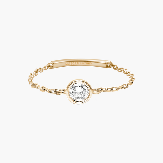 Magic Touch solitaire chain ring
