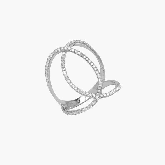 Bague Double C Graphique
