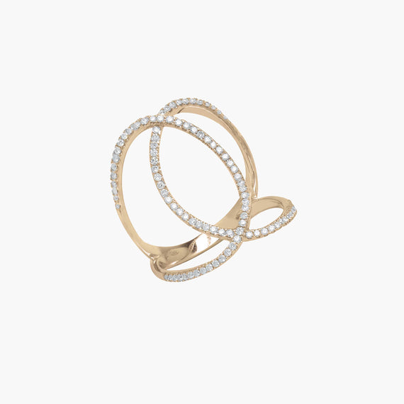 Bague Double C Graphique
