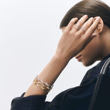 Barbelé Interlaced Paved Ring