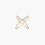 Fairytale large crossed ring