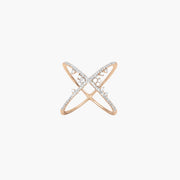Fairytale large crossed ring