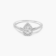 Bague Union Poire Diamants