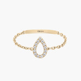Magic Touch Pear Ring Large Model
