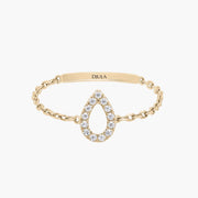 Magic Touch Pear Ring Large Model