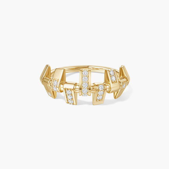 Pulsion half paved ring
