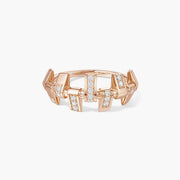 Pulsion half paved ring