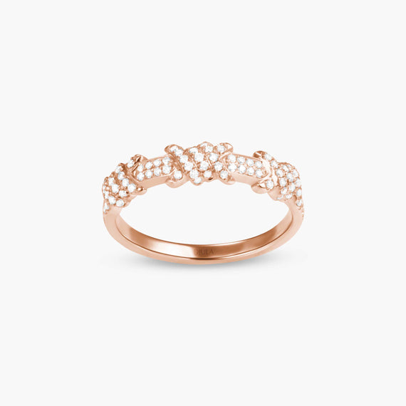 Barbelé triple paved ring large model
