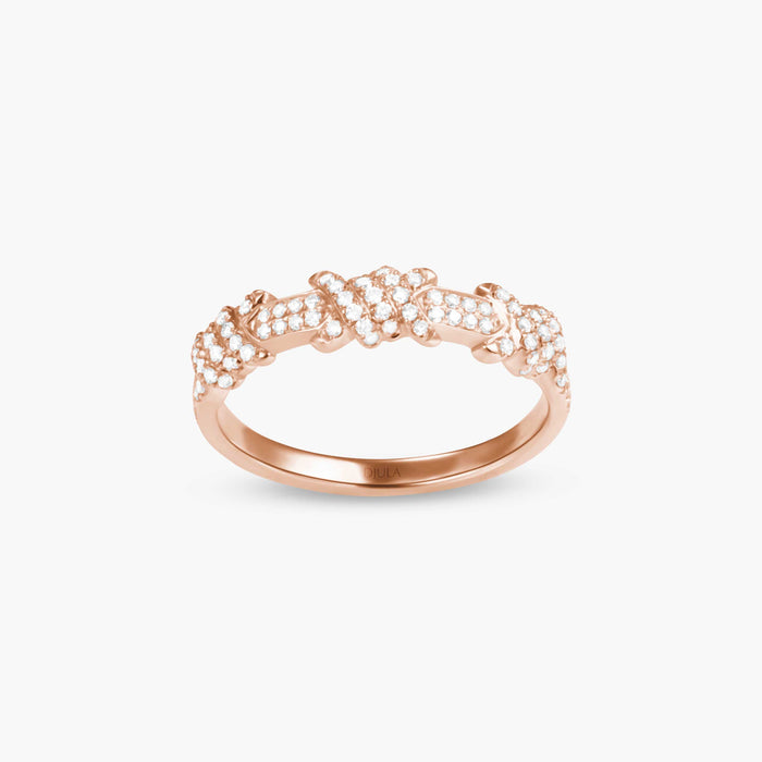 Barbelé triple paved ring large model