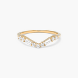 Bague V Baguette Diamants