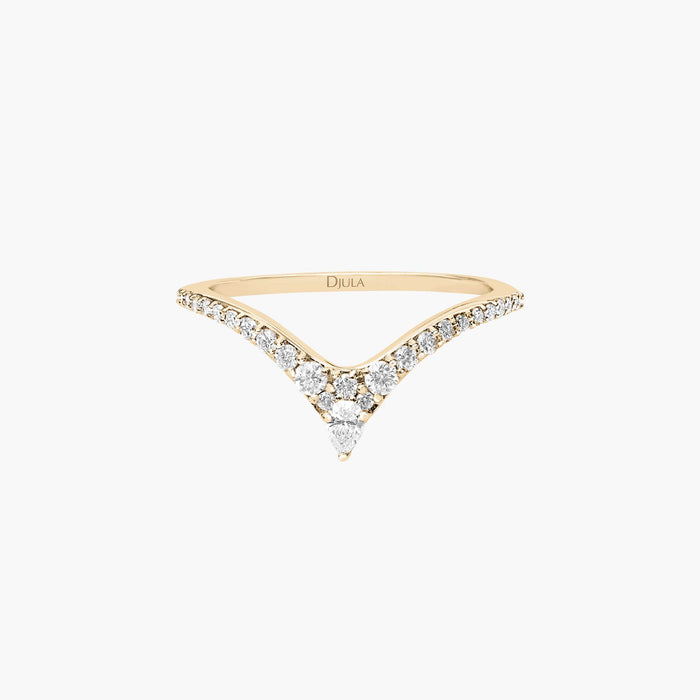 Bague V Diamants