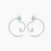 Graphique boucles d'oreilles tourbillon