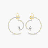 Graphique boucles d'oreilles tourbillon