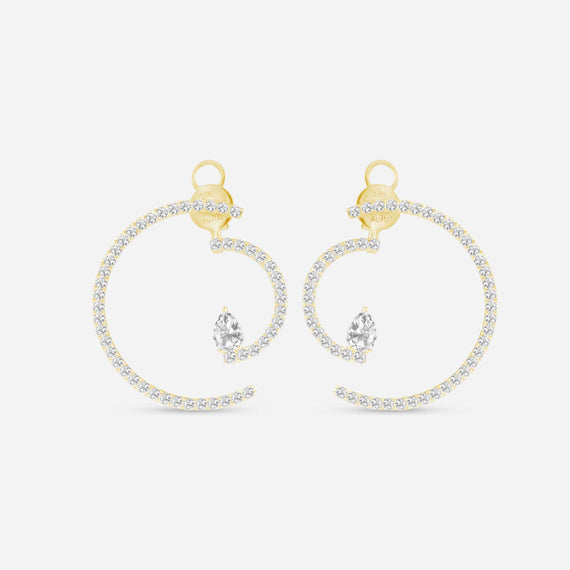 Graphique boucles d'oreilles tourbillon