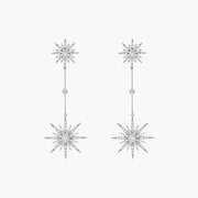 Longues Boucles d'Oreilles Soleil