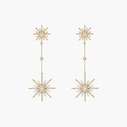 Longues Boucles d'Oreilles Soleil