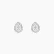 Boucles d’Oreilles Poire Diamants