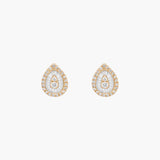 Boucles d’Oreilles Poire Diamants