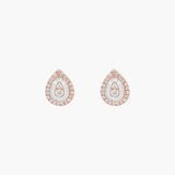 Boucles d’Oreilles Poire Diamants